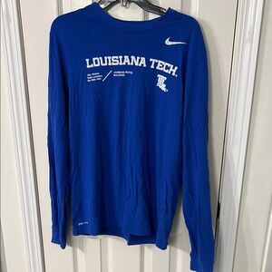Blue Louisiana Tech Long Sleeve Shirt